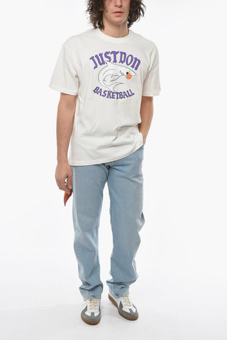 Maxi Frontal Printed Crew-Neck T-shirt
