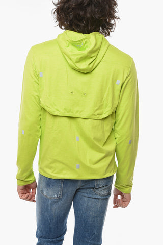SAMUEL ROSS Reflective Details Tech Fabric Sweatshirt