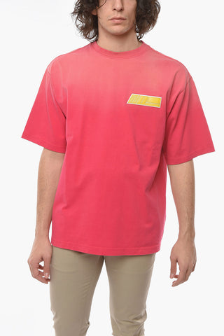 T-shirt Girocollo TANKS in Cotone con Ricamo