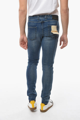 Stretch Denim Slim Fit Jeans 17cm