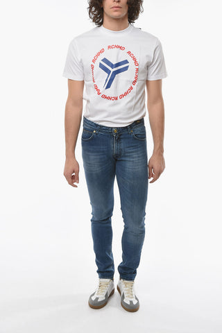 Stretch Denim Slim Fit Jeans 17cm