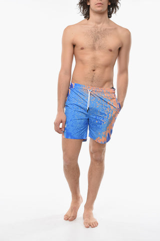 Acid Wash Effect Swim shorts