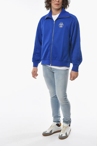 RHUJI RUDOLF DASSLER Felpa con Logo Ricamato e Chiusura Zip