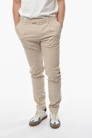 Slim Fit Double Pleat Pants