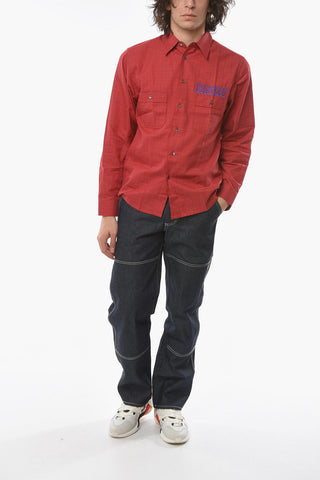 Camicia Casual a Quadri Grid