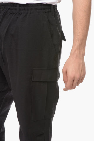 Y3 YOHJI YAMAMOTO Drawstring Waist Cargo Pants