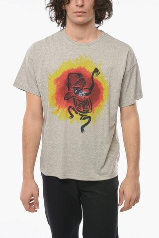 Front Printed Crew-neck KASHIN DYES-B T-Shirt