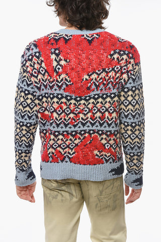 Cotton Blend Crew-neck SUBMERGE NORDIC Sweater