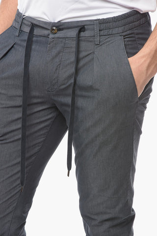 Easy Fit Single Pleat Pants with Laces