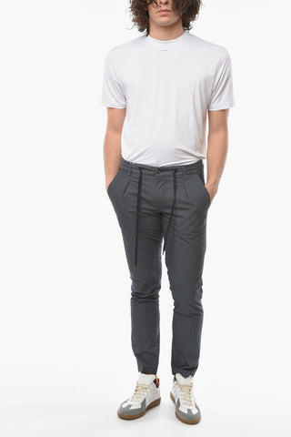 Easy Fit Single Pleat Pants with Laces