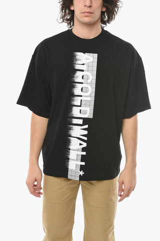 Maxi T-shirt Girocollo con Stampa Logo