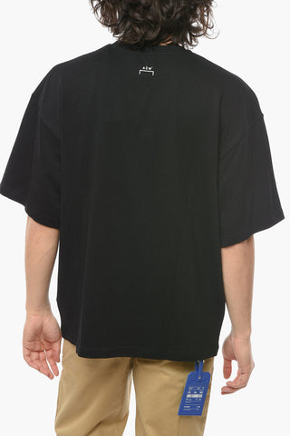 Maxi T-shirt Girocollo con Stampa Logo