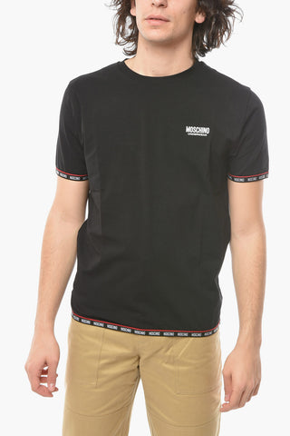 T-shirt Underwear Girocollo con Bordi Logati
