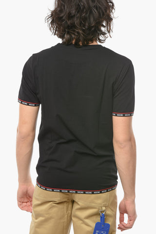 T-shirt Underwear Girocollo con Bordi Logati