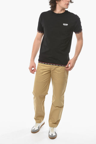 T-shirt Underwear Girocollo con Bordi Logati