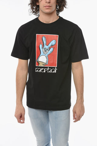 T-Shirt BUNNY PUPPET Girocollo con Stampa sul Fronte