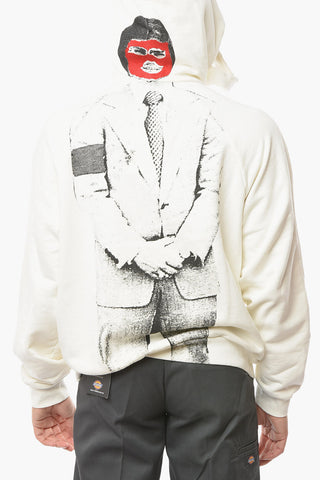 Back Printed Brushed Cotton Hoodie
