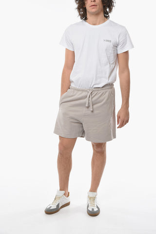 Shorts a 3 Tasche con Elastico in Vita