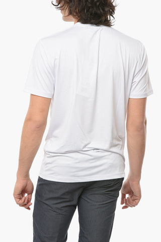 Solid Color Crew-neck RASH GUARD T-Shirt