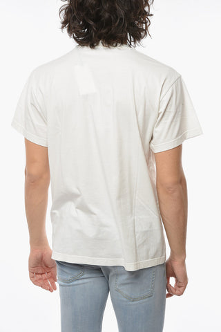 Shaded Logo-Printed College Crew-Neck T-shirt
