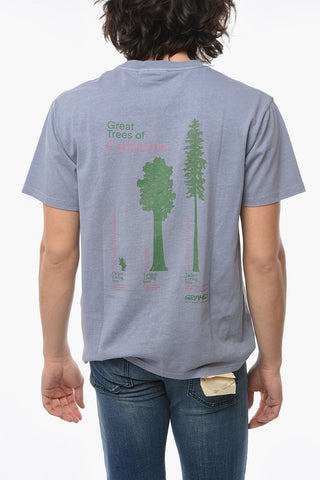 Back Printed Crew-neck CALIFORNIA TREES T-Shirt