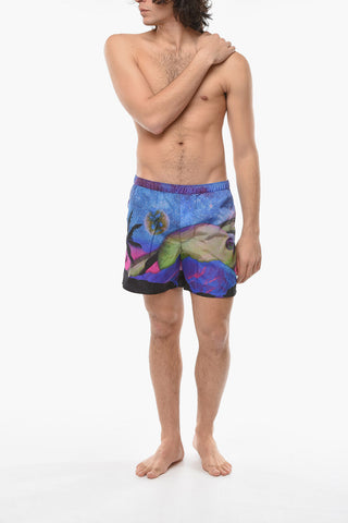 Costume da Bagno Boxer WATER SKY in Nylon Stampato