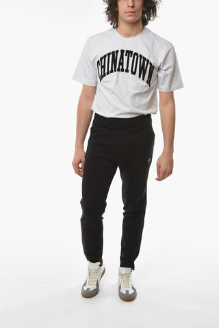 Drawstring Waist Tech Fabric Pants