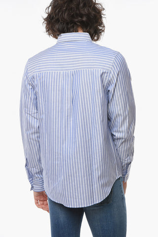 Awning Striped ROUGE BEE BIRD Button-Down Collar Shirt