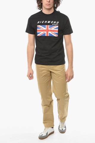 Crew-Neck CIKUGO T-shirt with Print