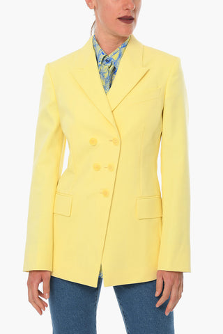 Double-breasted SHERBET Blazer with Peak Lapel
