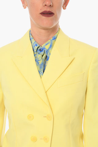 Double-breasted SHERBET Blazer with Peak Lapel