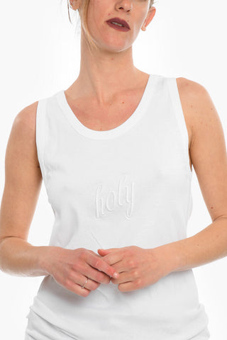 Embroidered HOLY Tank Top