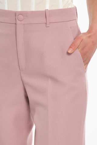 Mohair-blend Tailored Trousers with Straight-leg and Pleats