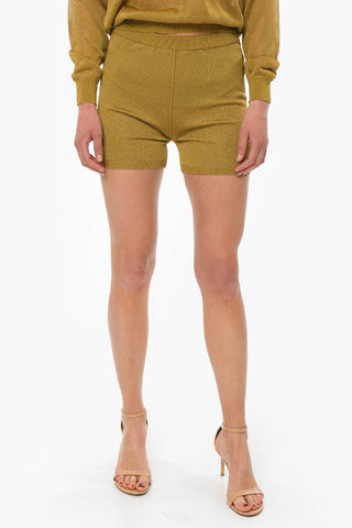 Knitted BUTTERFLY Lurex Shorts