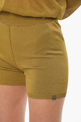 Knitted BUTTERFLY Lurex Shorts