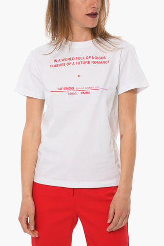 Short Sleeved Crewneck TOUR Printed T-shirt