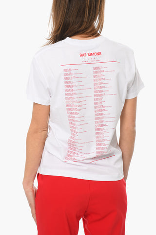 Short Sleeved Crewneck TOUR Printed T-shirt