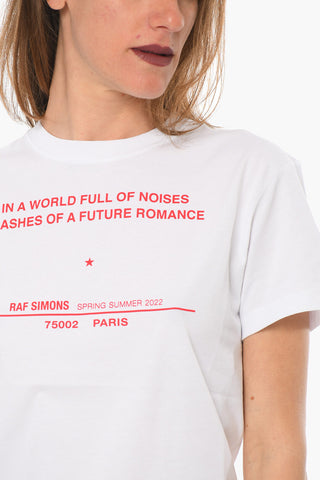 Short Sleeved Crewneck TOUR Printed T-shirt