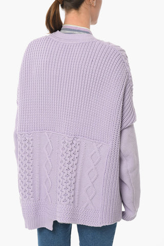 Embroidered Logo Knitted Cardigan