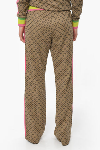 Drawstring Waist Pants and Full Zip Sweatshirt Monogram Tracksuit