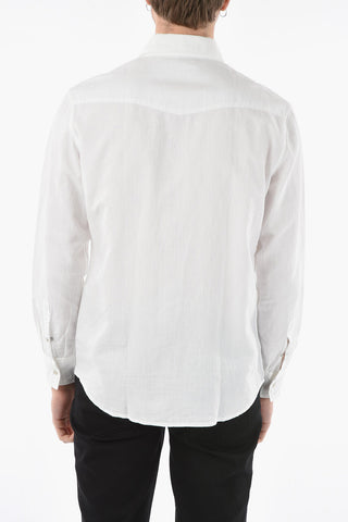 Camicia Houston Cotone Lino Tinto Capo