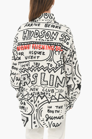 KEITH HARING Camicia in Cotone UNISEX con Stampa