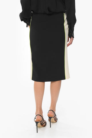 Side Contrasting Band Jersey Longuette