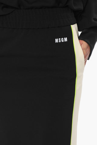 Side Contrasting Band Jersey Longuette