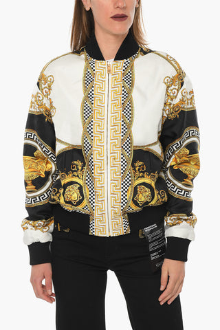 Zipped COUPE DES DIEUX Bomber Jacket with Ribbed Detailing