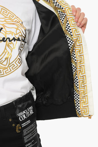 Zipped COUPE DES DIEUX Bomber Jacket with Ribbed Detailing