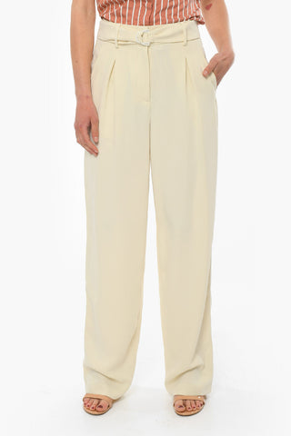 Single-pleated Wide-leg Pants