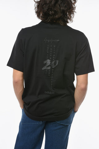 Y-3 YOHJI YAMAMOTO Back Embroidered Crew-neck T-Shirt