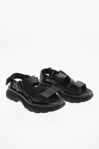 Fabric and Rubber TREAD Sandals with Logoed Buckle