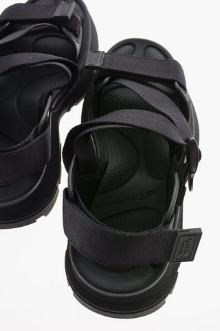 Fabric and Rubber TREAD Sandals with Logoed Buckle